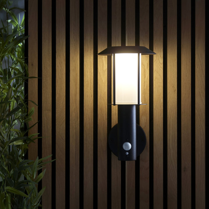 Endon 106467 Tarrow Outdoor 1 Light LED Wall Matt Black And White Pc (SD)