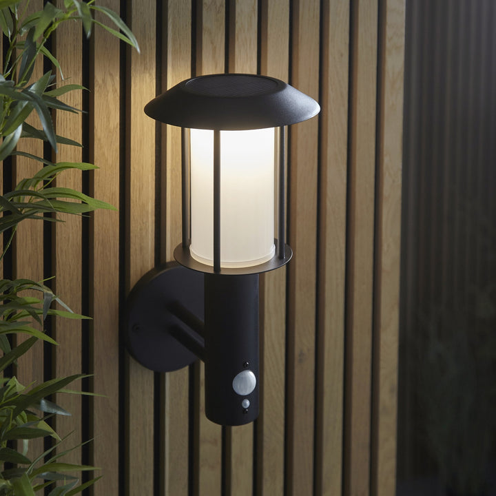 Endon 106467 Tarrow Outdoor 1 Light LED Wall Matt Black And White Pc (SD)