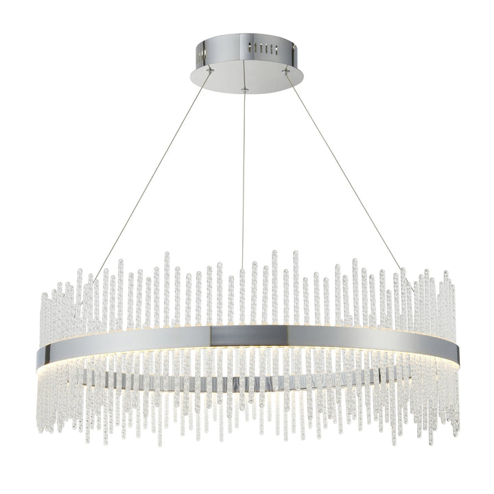 Endon 107108 Monte Carlo Pendant LED Light Chrome Plate And Clear Glass (S)