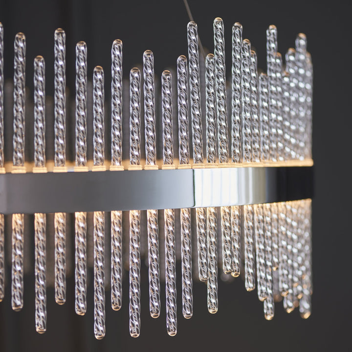 Endon 107108 Monte Carlo Pendant LED Light Chrome Plate And Clear Glass (S)