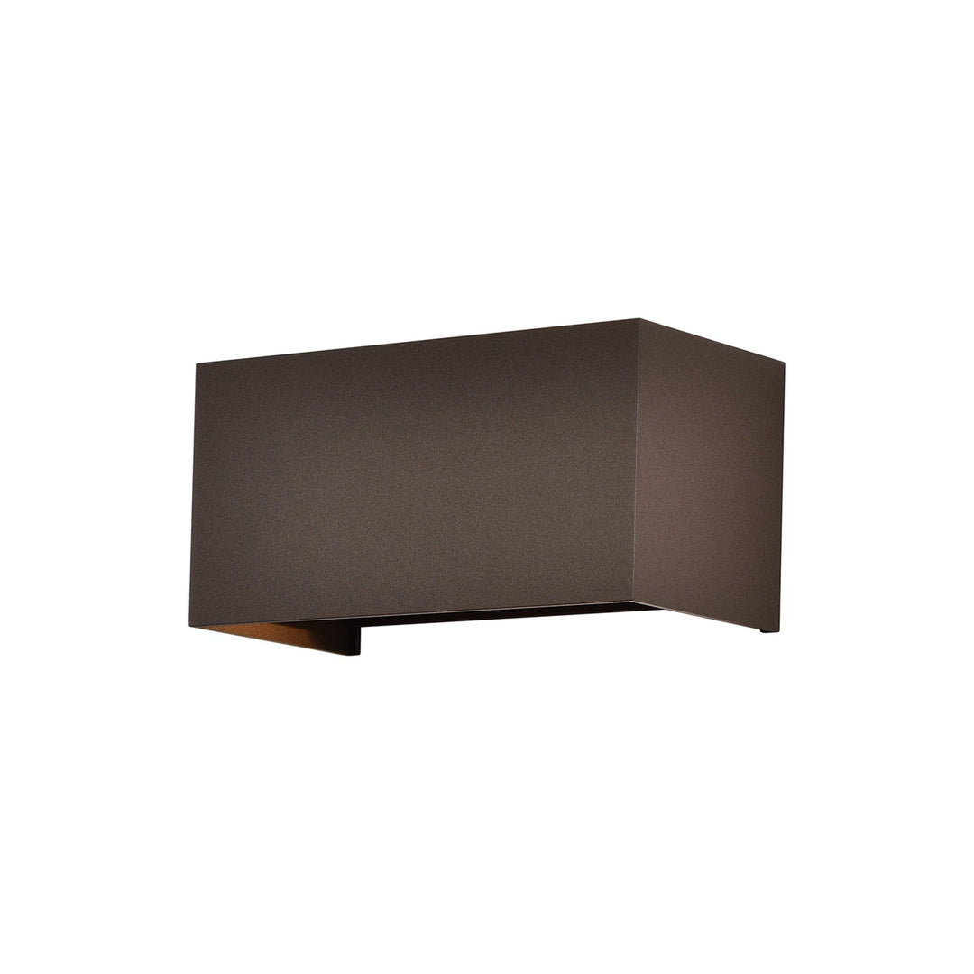 Mantra M8608 Davos Outdoor Rectangle LED Wall Lamp Dimmable Rust Brown (S)