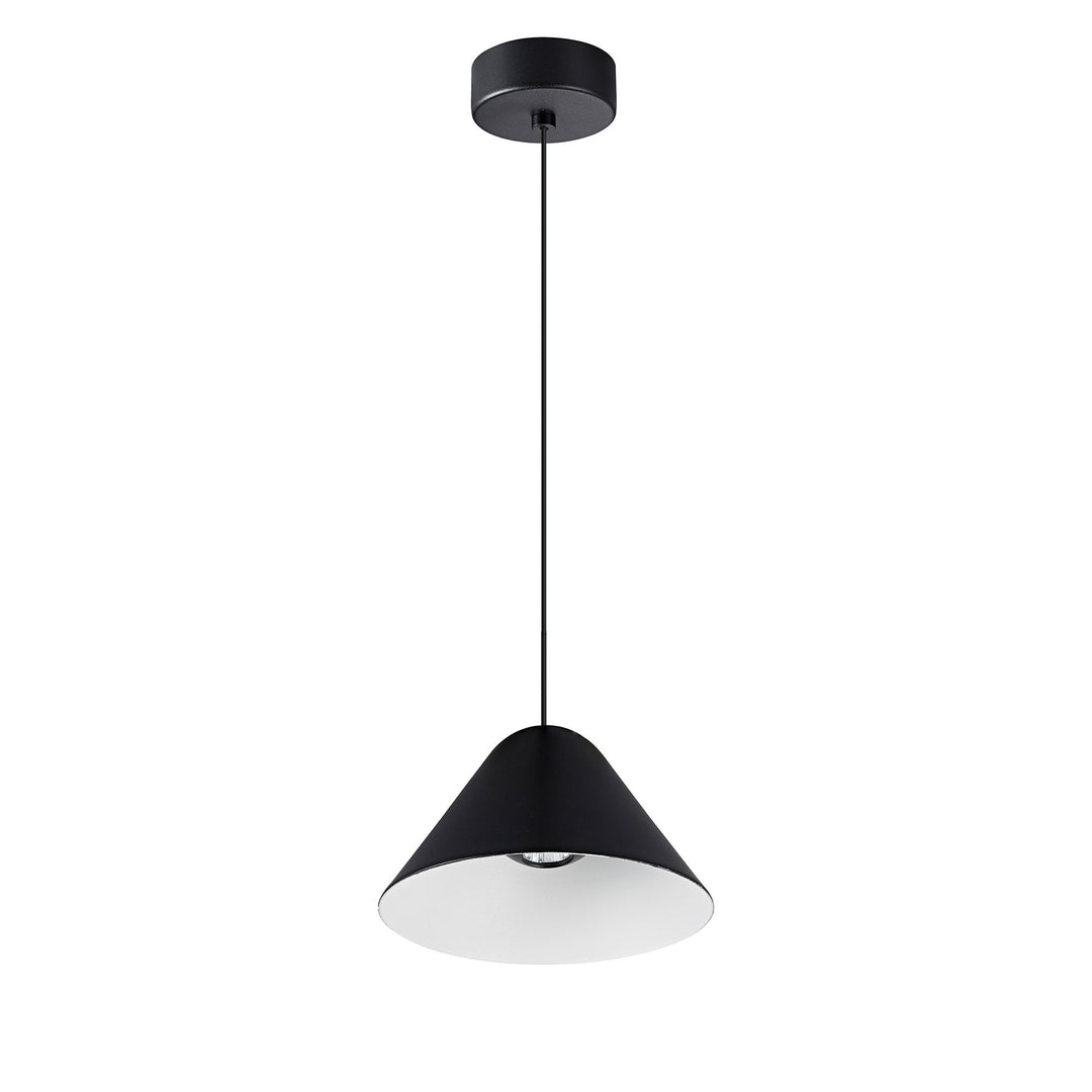 Mantra M8466 Gruissan LED Cone Pendant Matt Black/Matt White (S)
