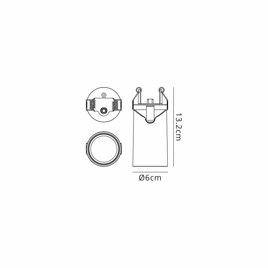 Mantra M8295 Sal 1 Light Recessed Spotlight Matt White (S)