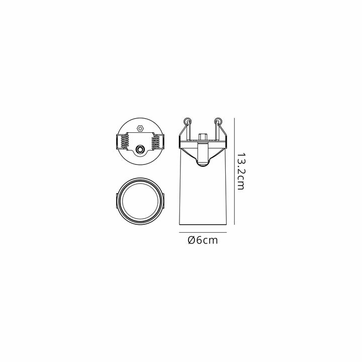 Mantra M8295 Sal 1 Light Recessed Spotlight Matt White (S)