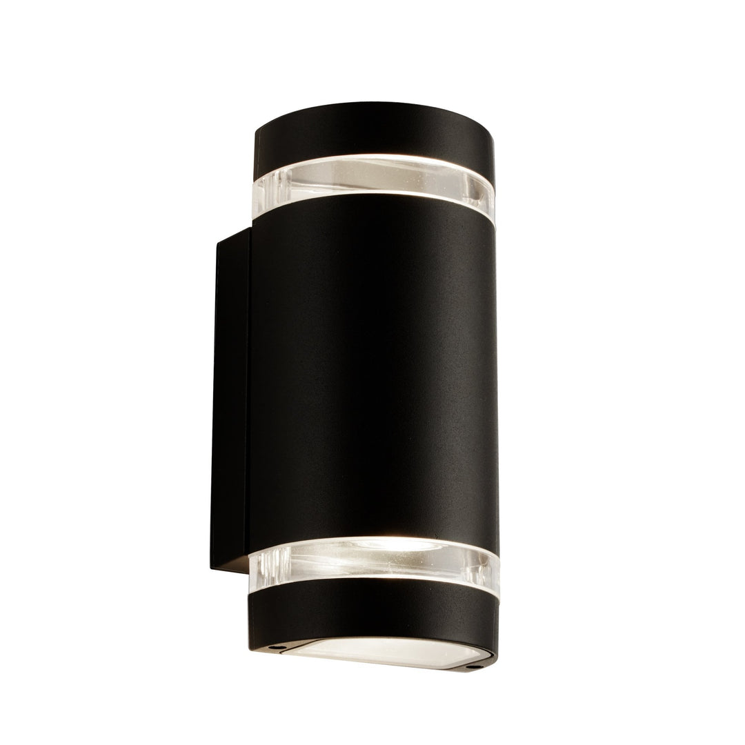 Searchlight 2002-2BK-LED Sheffield Outdoor 2 Light Wall Light Black (S)