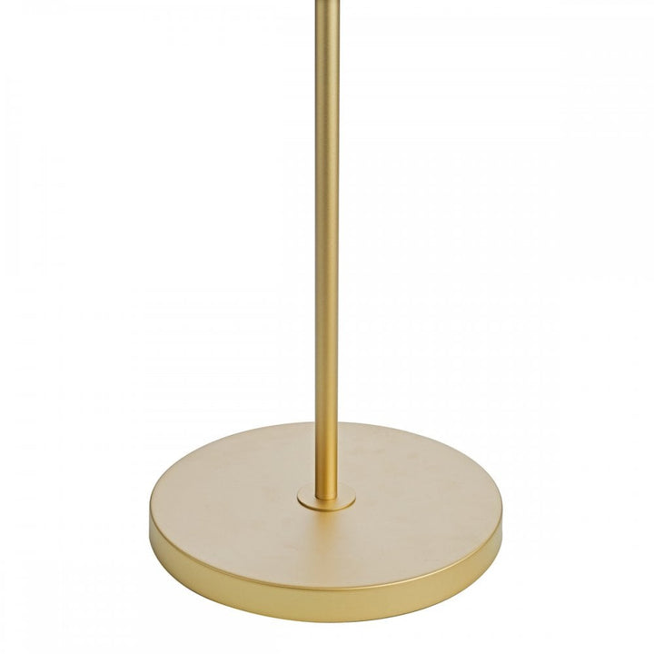 Dar FEN4935 Fenella 3 Light Floor Lamp Gold Leaf and Seagrass