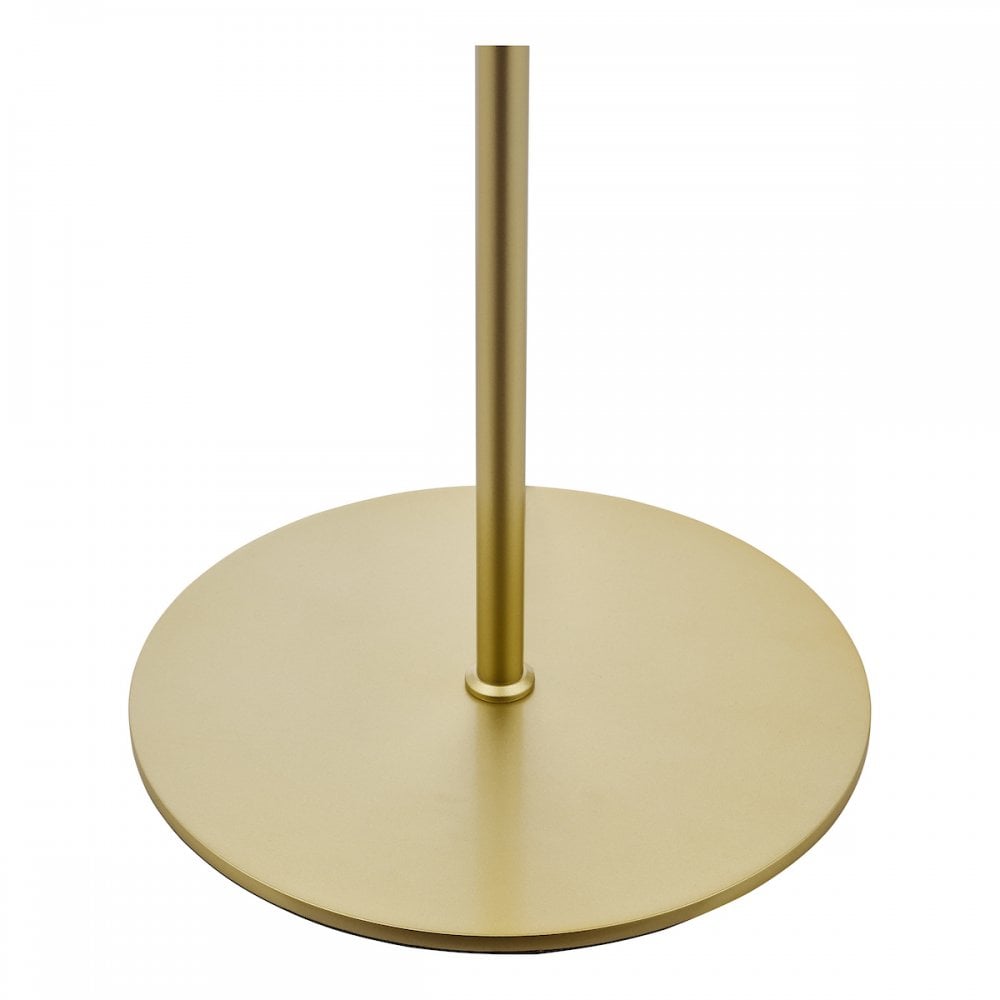 Dar LYC4935 Lycia 3 Light Floor Lamp Satin Gold and Gold Ombre Glass