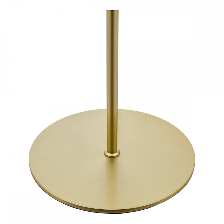 Dar LYC4935 Lycia 3 Light Floor Lamp Satin Gold and Gold Ombre Glass