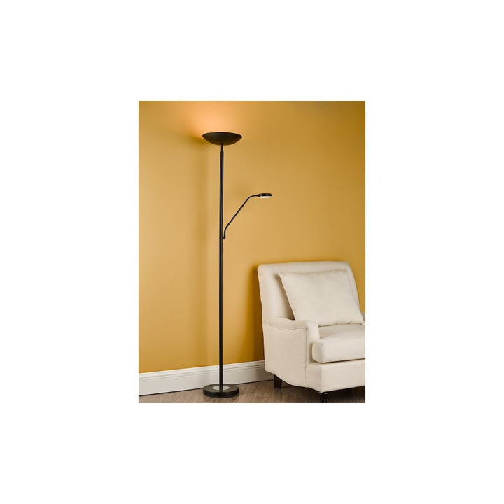 Dar VIC4922 Victor Mother & Child Lamp Matt Black LED