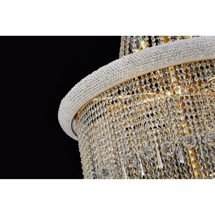 Diyas IL32118 Alexandra Pendant 7 Layer Spiral 63 Light E14 Gold/Crystal