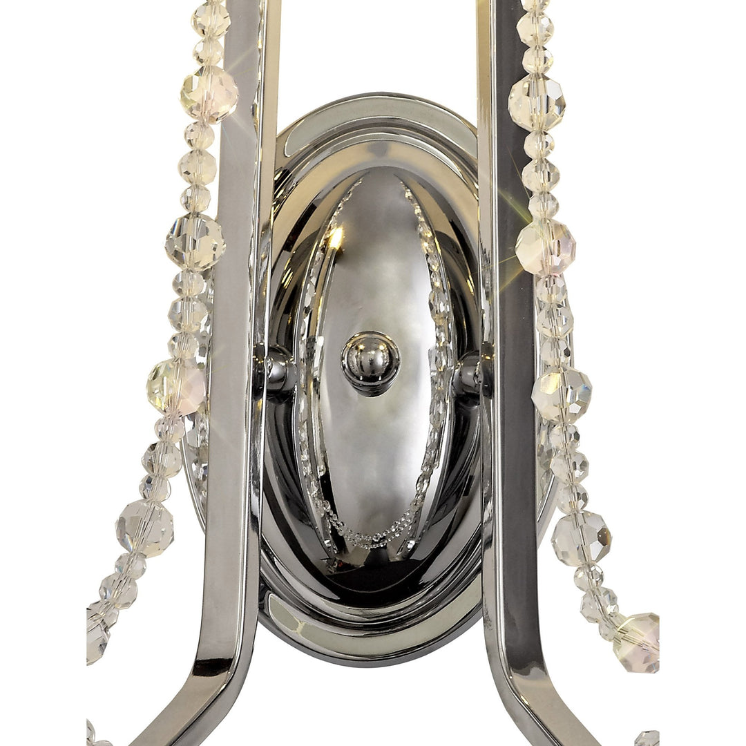 Diyas IL31741 Armand Wall Lamp 2 Light E14 Polished Chrome/Crystal