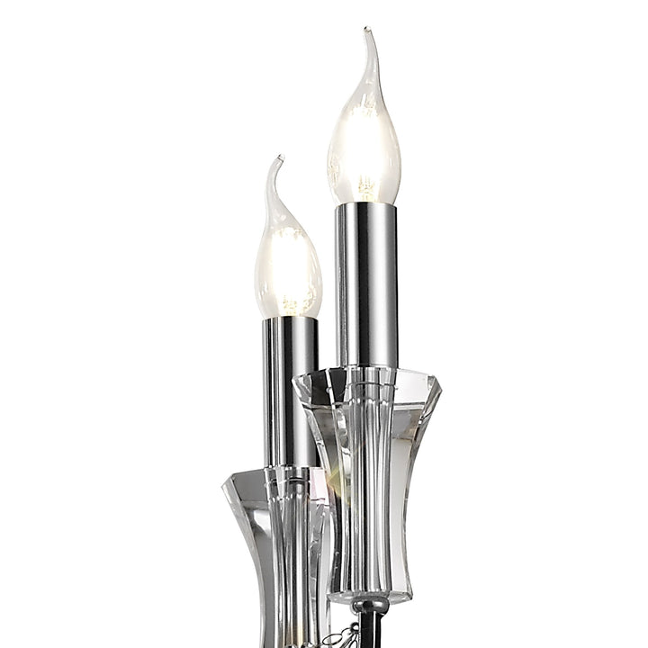 Diyas IL31744 Armand Pendant 8 Light E14 Polished Chrome/Crystal