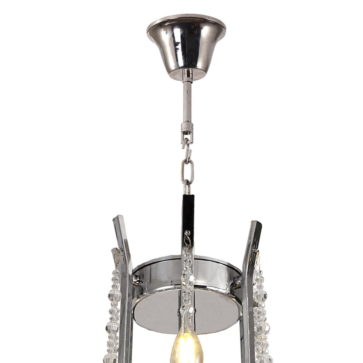 Diyas IL31760 Armand Pendant 12+6+3+3 Light E14 Polished Chrome/Crystal