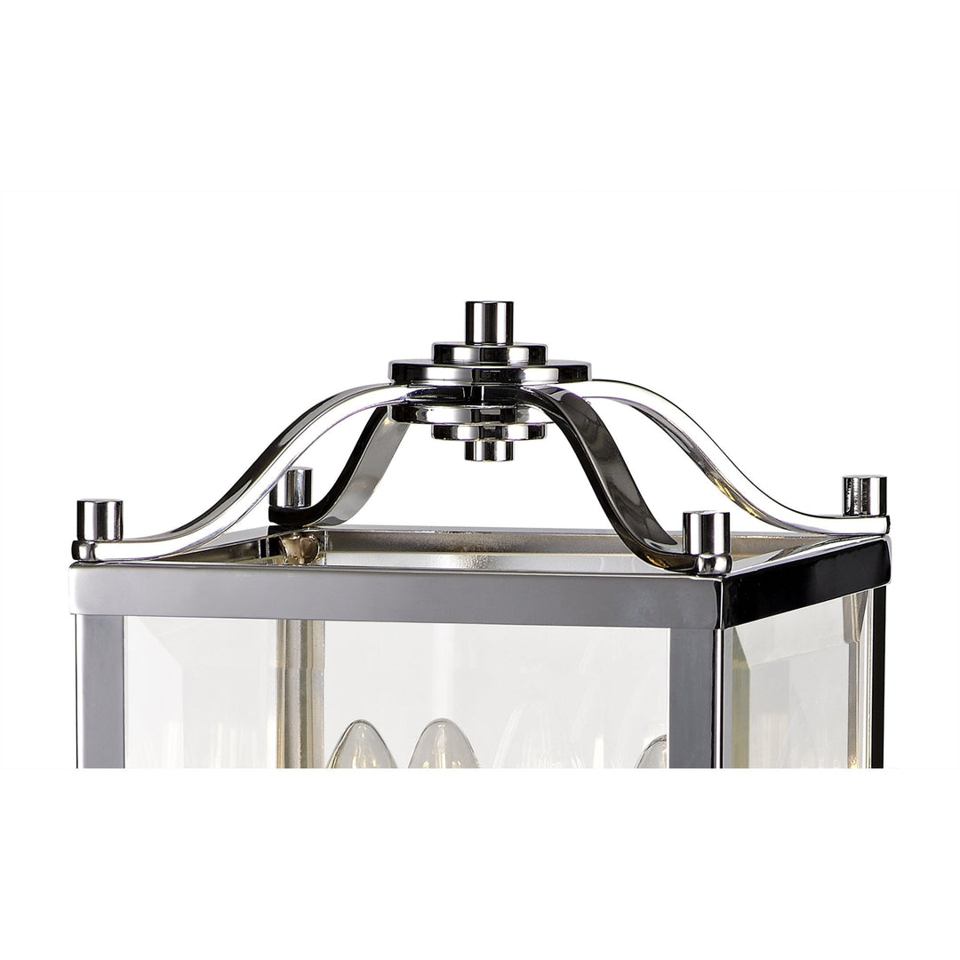 Diyas IL31107 Aston Table Lamp 3 Light E14 Polished Chrome/Glass