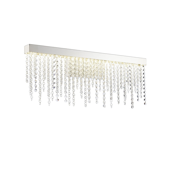 Diyas IL32870 Bano Large Dimmable Wall Light 12W LED Polished Chrome / Crystal Chain