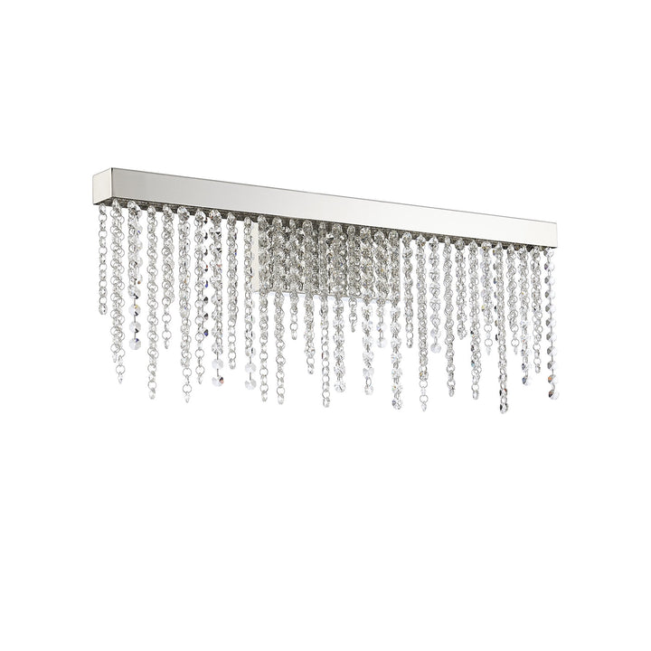 Diyas IL32870 Bano Large Dimmable Wall Light 12W LED Polished Chrome / Crystal Chain