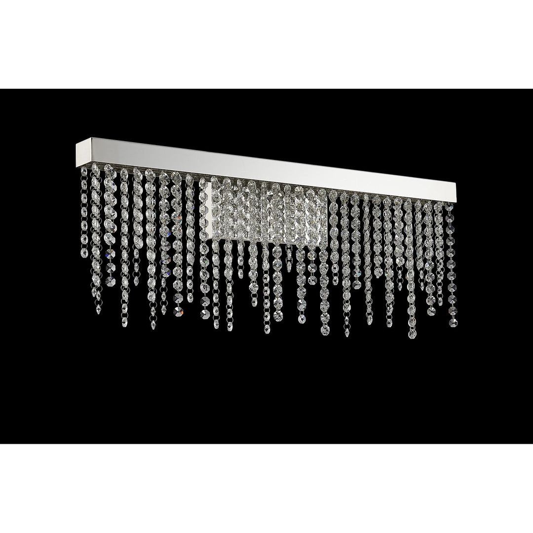 Diyas IL32870 Bano Large Dimmable Wall Light 12W LED Polished Chrome / Crystal Chain