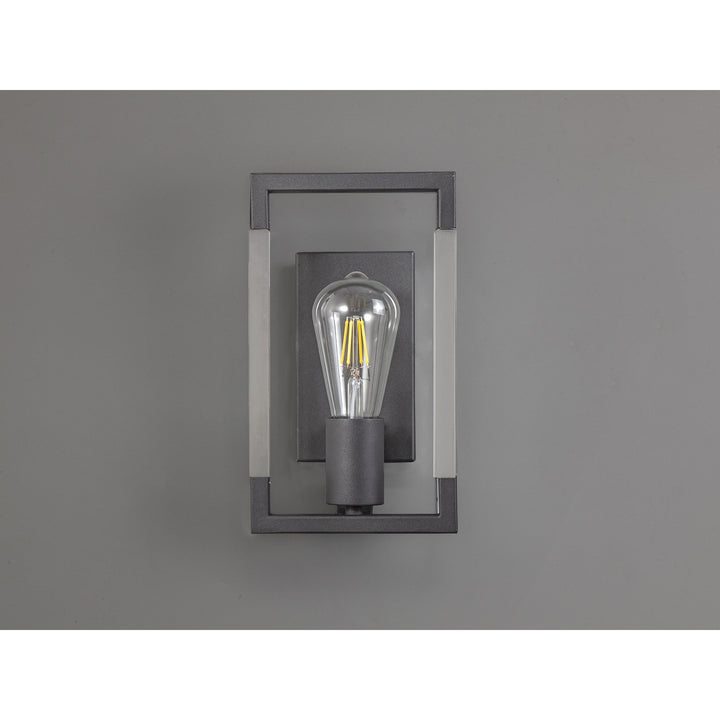 Diyas IL32855 Canto Wall Lamp 1 Light E27 Graphite/Acrylic