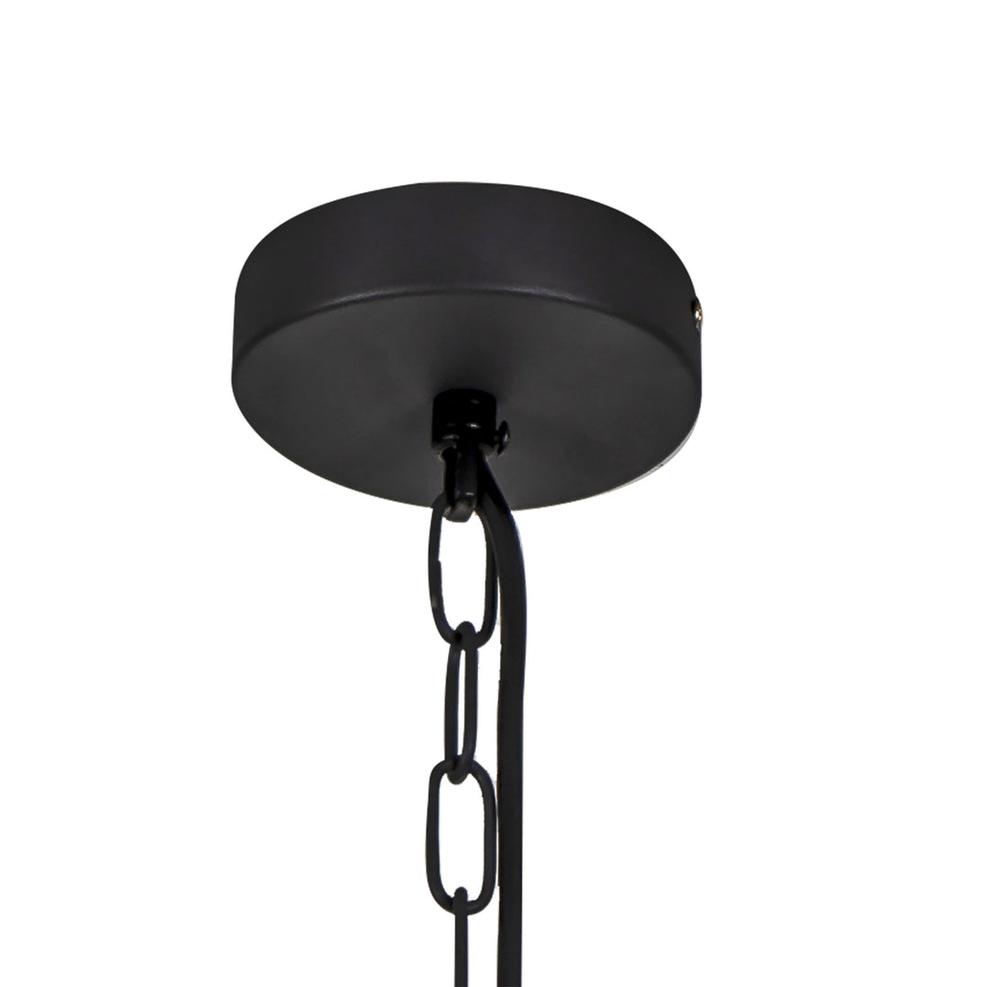 Diyas IL32854 Canto Pendant 5 Light E27 Graphite/Acrylic