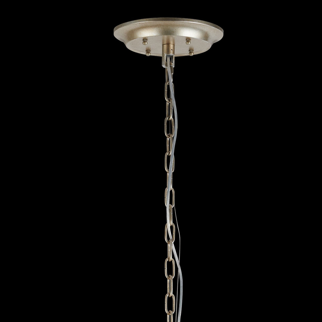 Diyas IL31848 Celine Pendant Chandelier 28 Light E14 Aged Silver/Clear Crystal