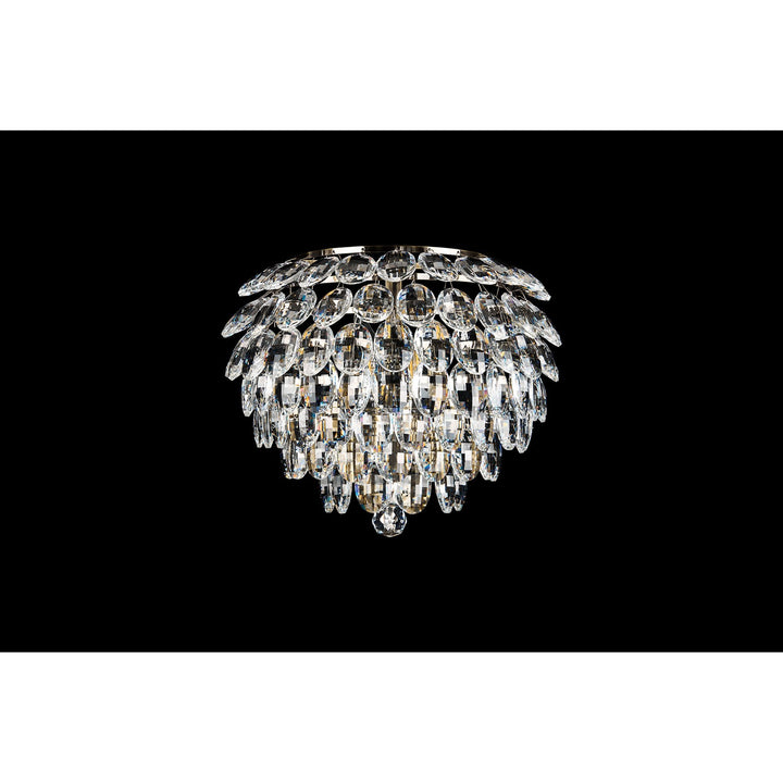 Diyas IL32829AB Coniston Wall Lamp 2 Light E14 Antique Brass/Crystal