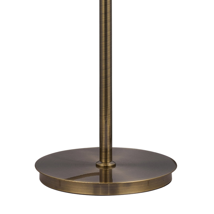 Diyas IL32837AB Coniston Floor Lamp 3 Light E14 Antique Brass/Crystal