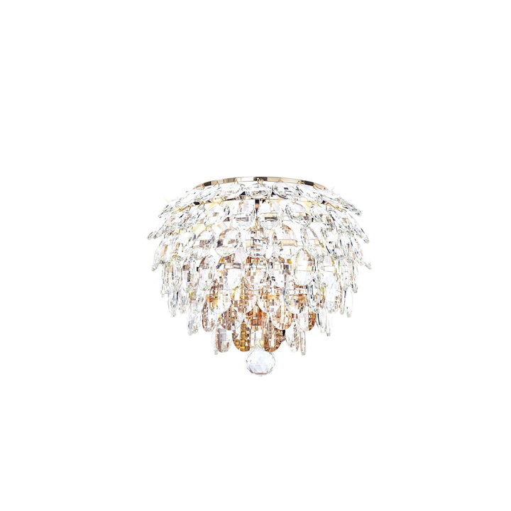 Diyas IL32829 Coniston Wall Lamp 2 Light E14 French Gold/Crystal