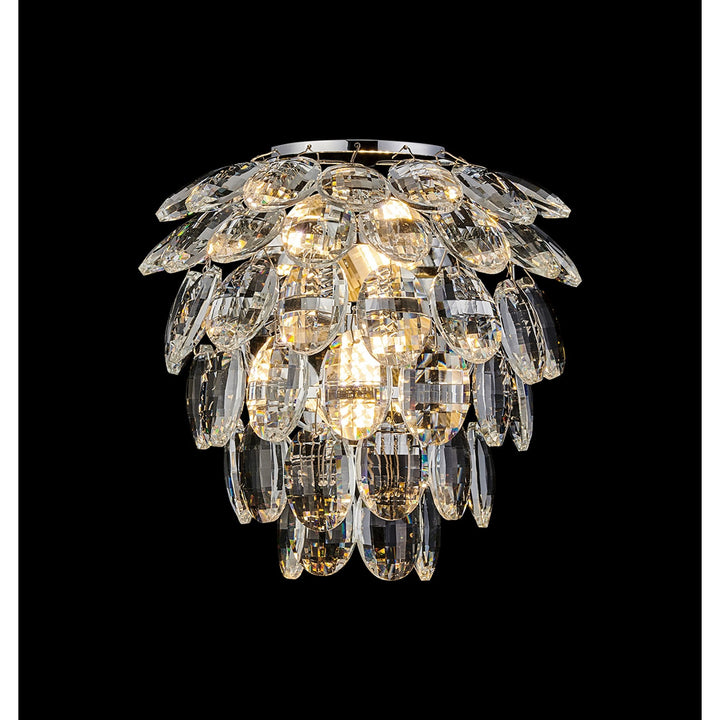 Diyas IL32890 Coniston IP Bathroom Wall Lamp 2 Light G9 Polished Chrome/Crystal