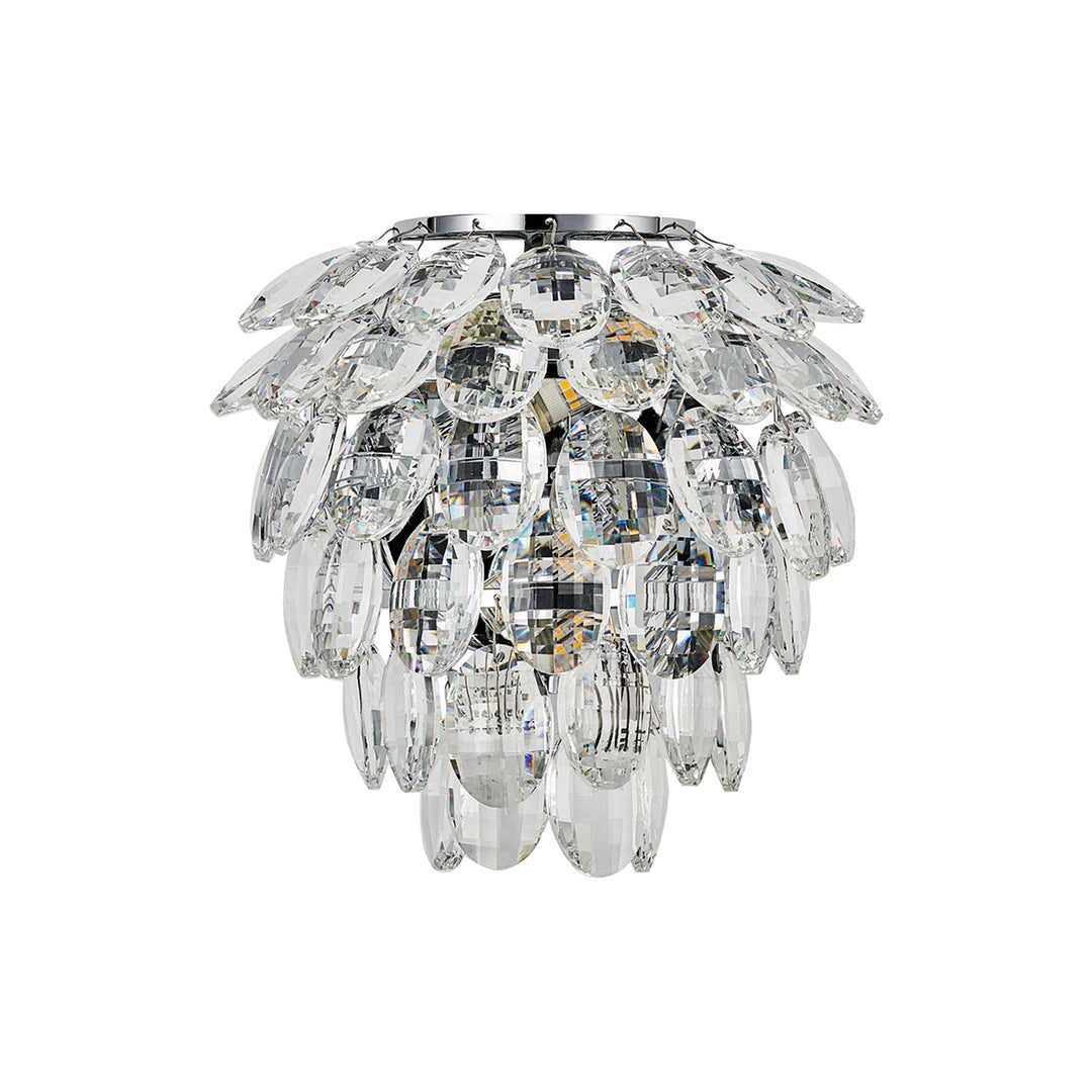 Diyas IL32890 Coniston IP Bathroom Wall Lamp 2 Light G9 Polished Chrome/Crystal