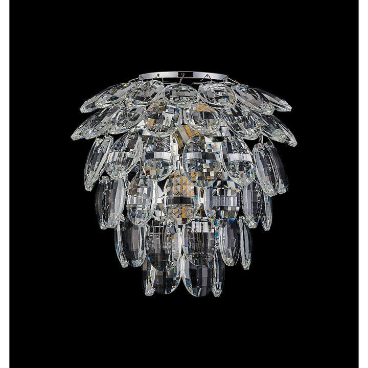 Diyas IL32890 Coniston IP Bathroom Wall Lamp 2 Light G9 Polished Chrome/Crystal