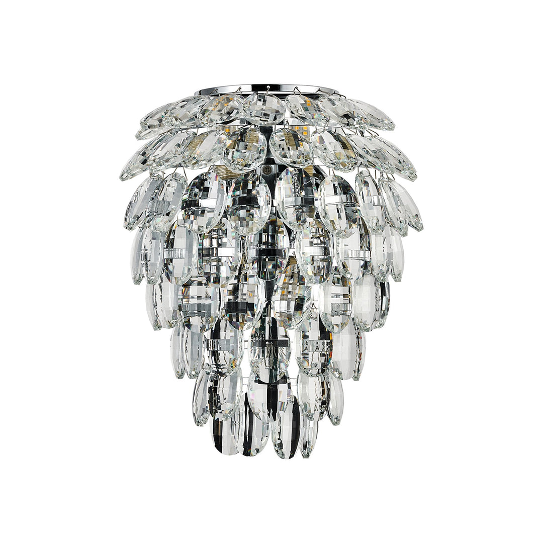 Diyas IL32891 Coniston IP Bathroom Wall Lamp 4 Light G9 Polished Chrome/Crystal