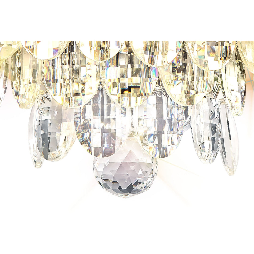 Diyas IL32828 Coniston Wall Lamp 2 Light E14 Polished Chrome/Crystal