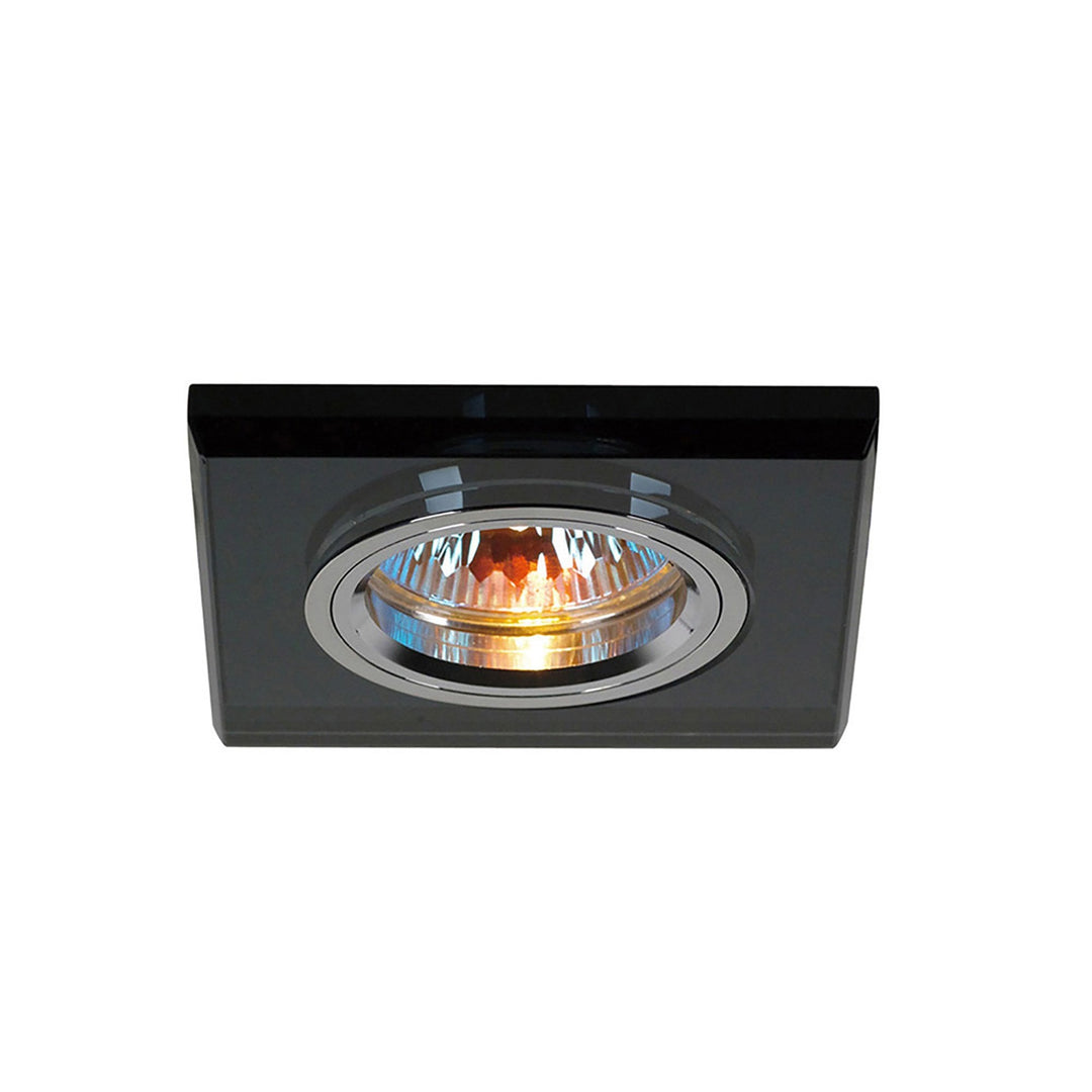 Diyas IL30817BL Crystal Downlight Shallow Square Rim Only Black Cut Out: 62mm (S)