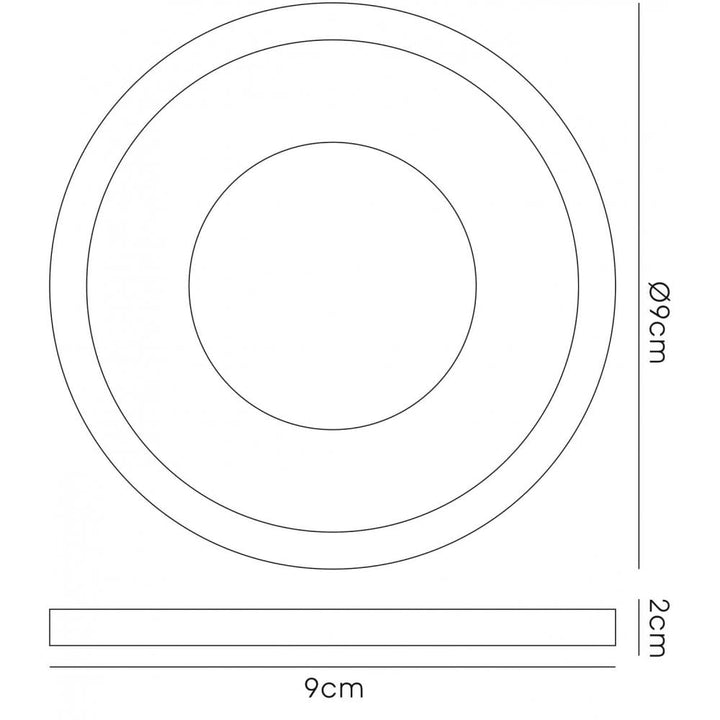 Diyas IL30821BZ Crystal Downlight Deep Round Rim Only Bronze Cut Out: 62mm