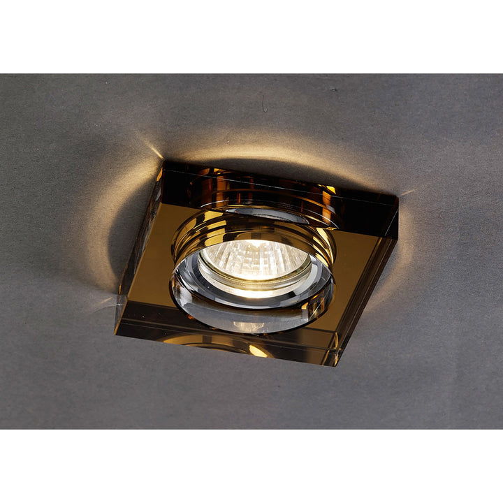 Diyas IL30822BZ Crystal Downlight Deep Square Rim Only Bronze Cut Out: 62mm