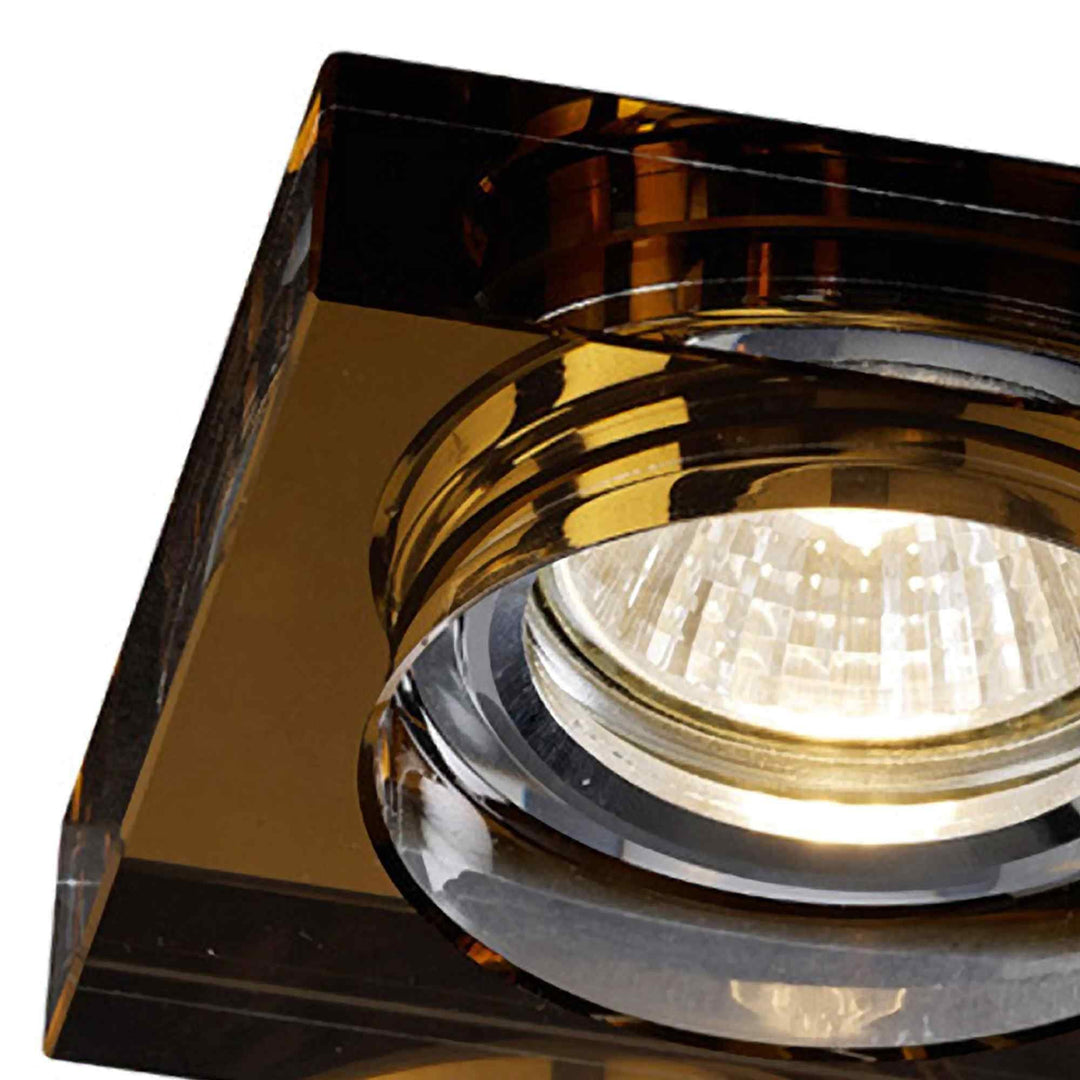 Diyas IL30822BZ Crystal Downlight Deep Square Rim Only Bronze Cut Out: 62mm