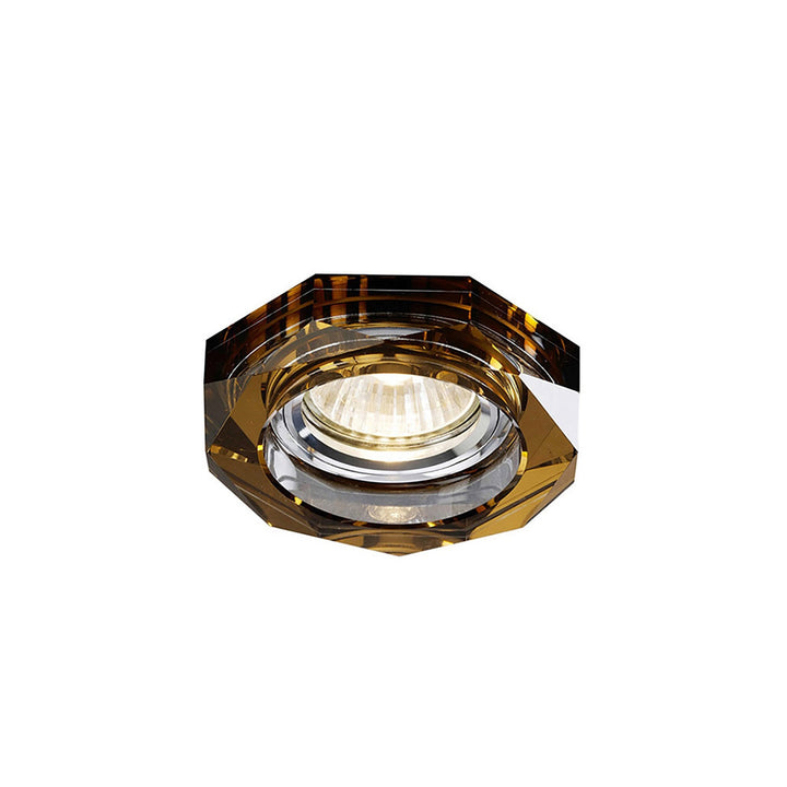 Diyas IL30823BZ Crystal Downlight Deep Octagonal Rim Only Bronze Cut Out: 62mm