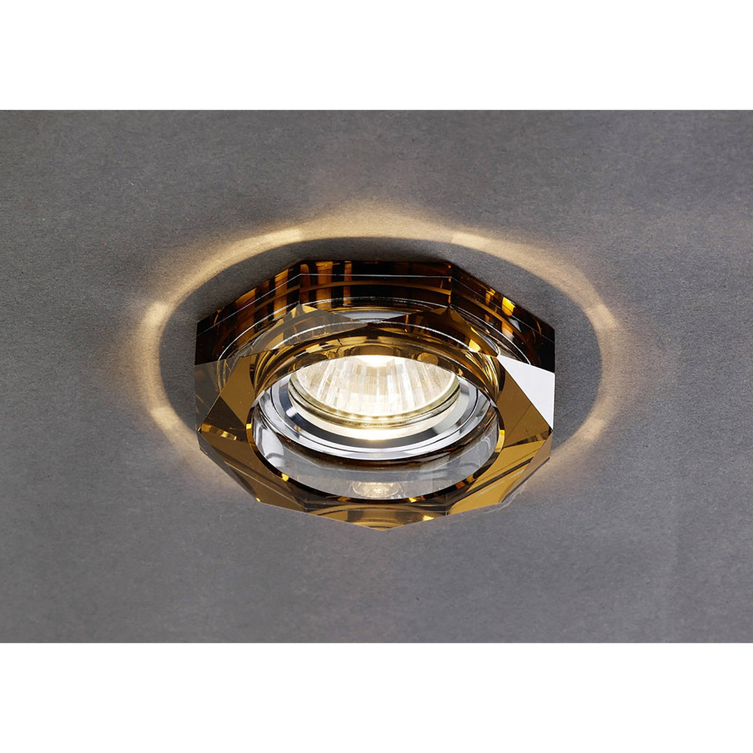 Diyas IL30823BZ Crystal Downlight Deep Octagonal Rim Only Bronze Cut Out: 62mm