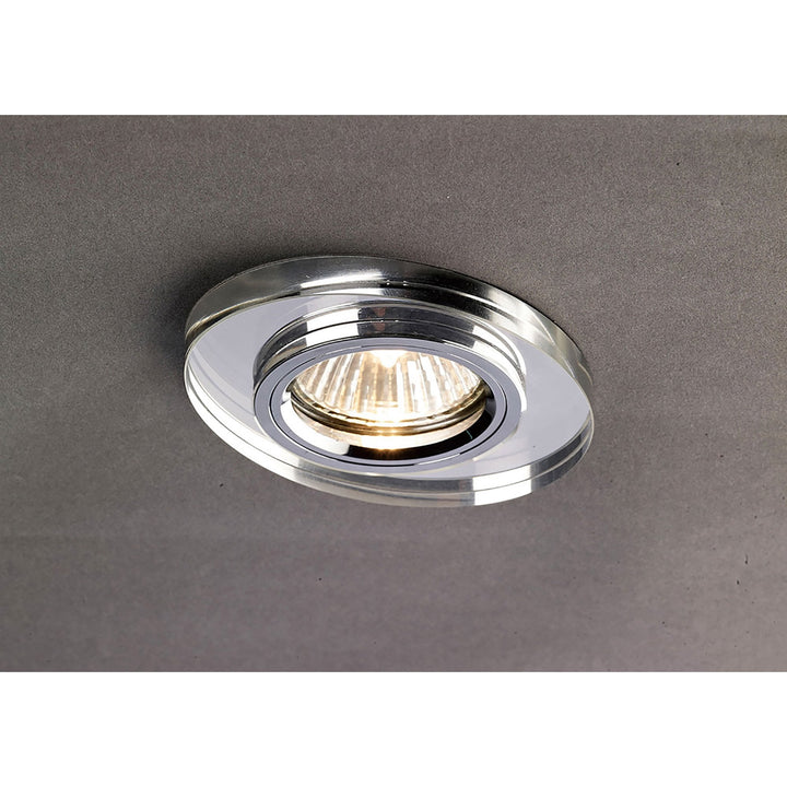 Diyas IL30808CH Crystal Downlight Oval Rim Only Clear Cut Out: 62mm