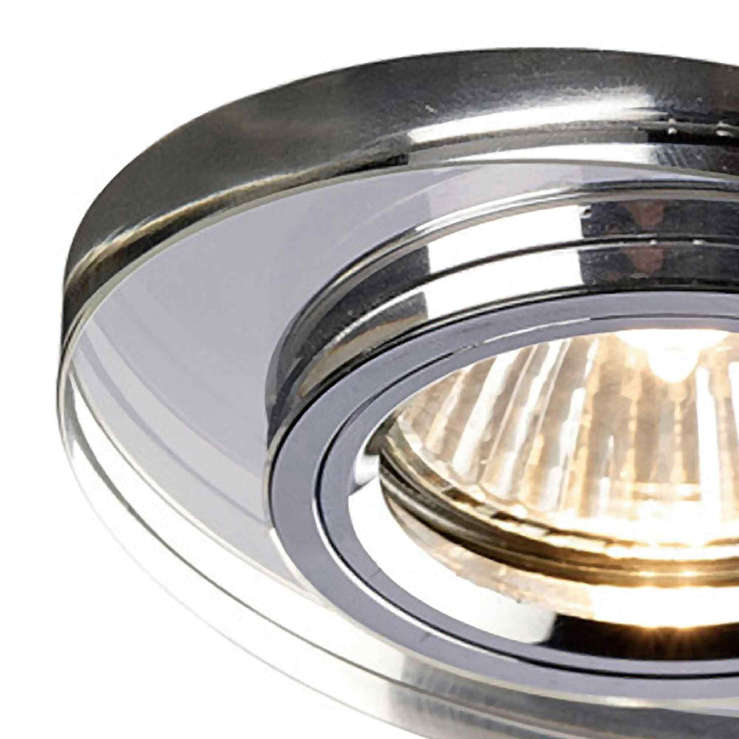 Diyas IL30808CH Crystal Downlight Oval Rim Only Clear Cut Out: 62mm