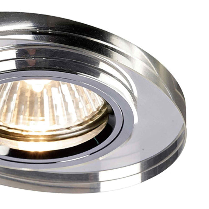 Diyas IL30808CH Crystal Downlight Oval Rim Only Clear Cut Out: 62mm