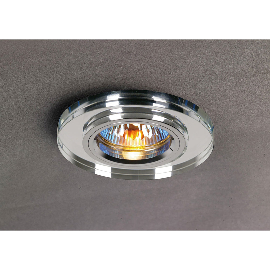 Diyas IL30806CH Crystal Downlight Shallow Round Rim Only Clear Cut Out: 62mm