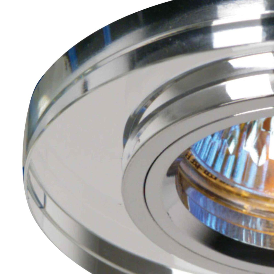 Diyas IL30806CH Crystal Downlight Shallow Round Rim Only Clear Cut Out: 62mm