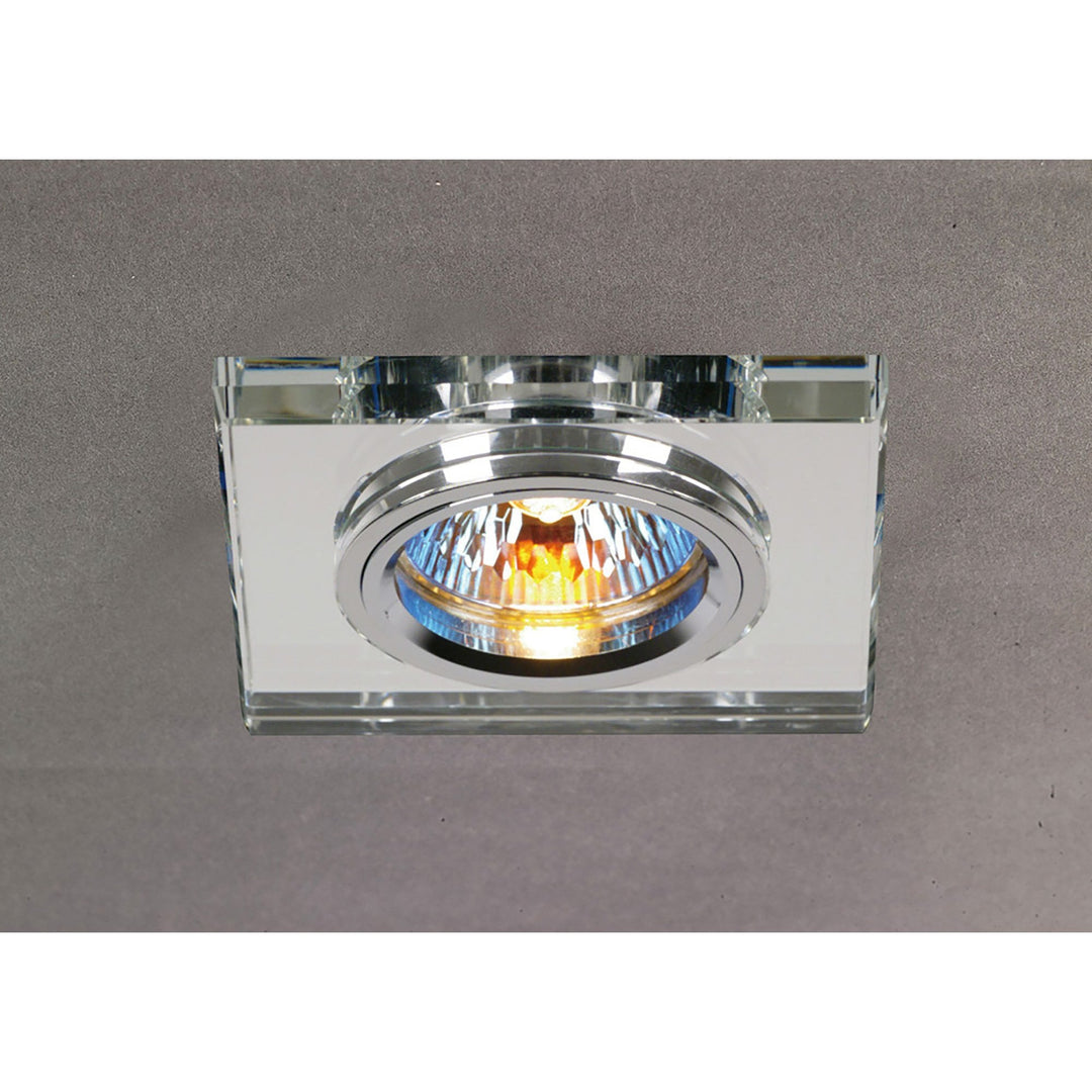 Diyas IL30817CH Crystal Downlight Shallow Square Rim Only Clear Cut Out: 62mm