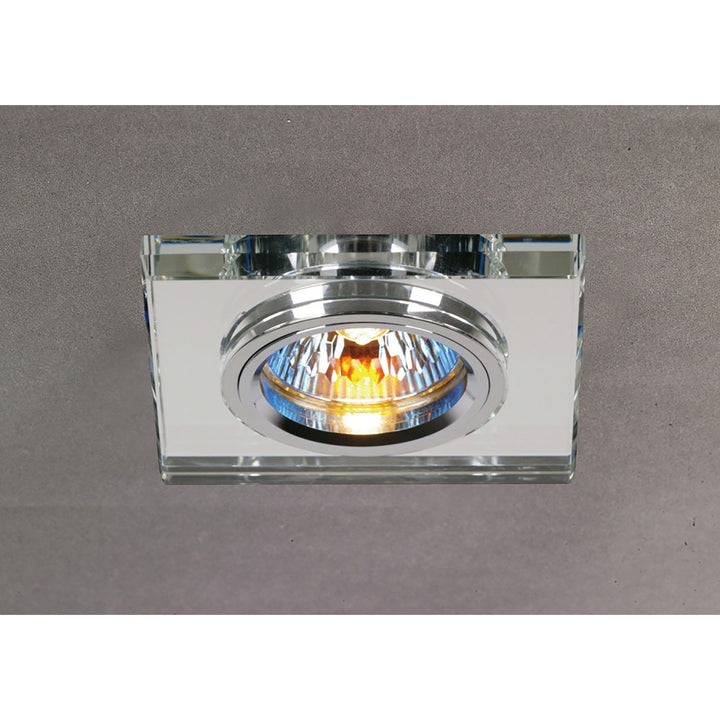 Diyas IL30817CH Crystal Downlight Shallow Square Rim Only Clear Cut Out: 62mm