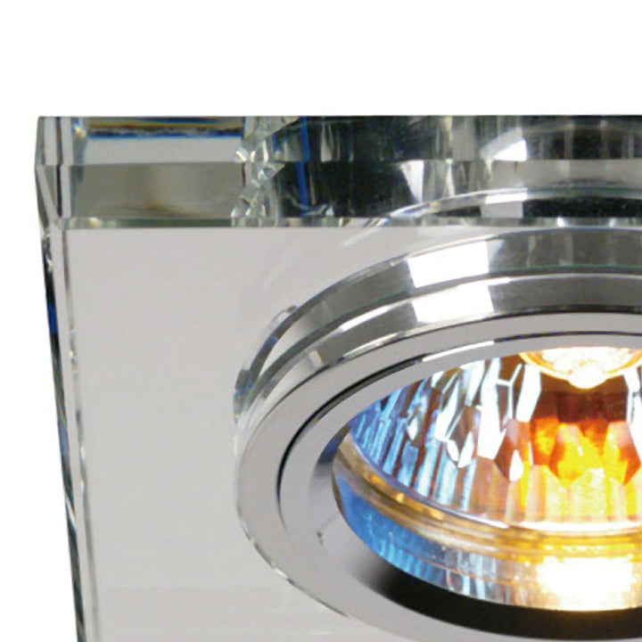 Diyas IL30817CH Crystal Downlight Shallow Square Rim Only Clear Cut Out: 62mm (S)