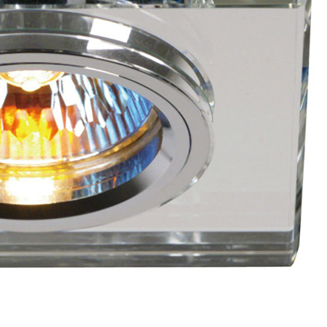 Diyas IL30817CH Crystal Downlight Shallow Square Rim Only Clear Cut Out: 62mm