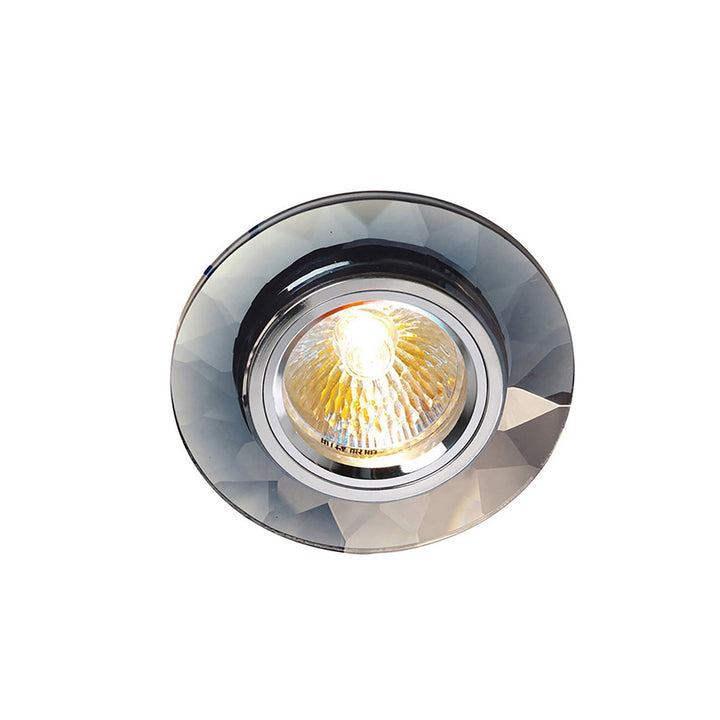 Diyas IL30816CH Crystal Downlight Chamfered Round Rim Only Clear Cut Out: 62mm