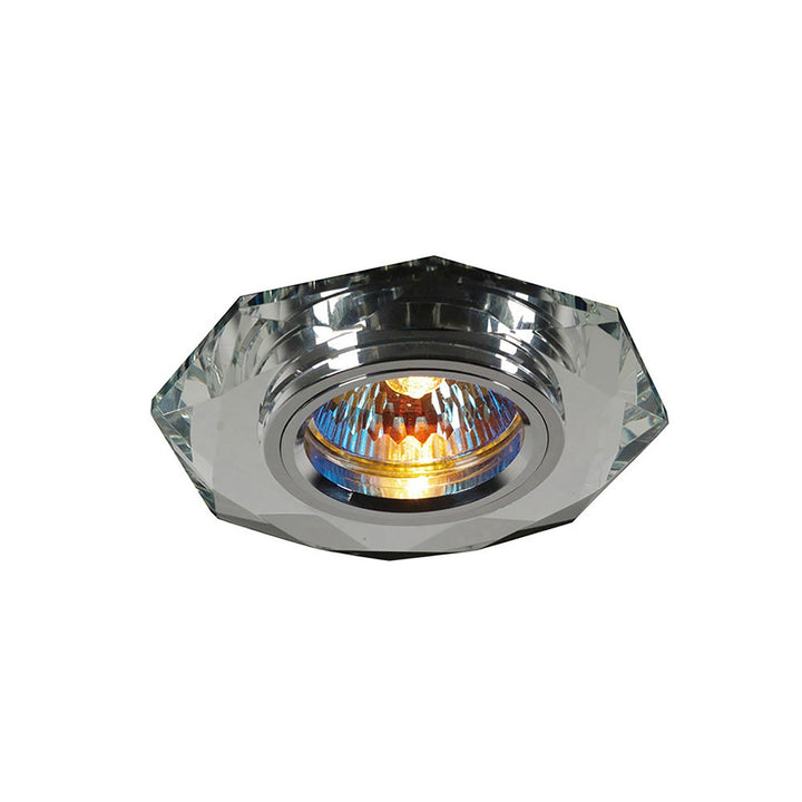 Diyas IL30814CH Crystal Downlight Octagonal Rim Only Clear Cut Out: 62mm