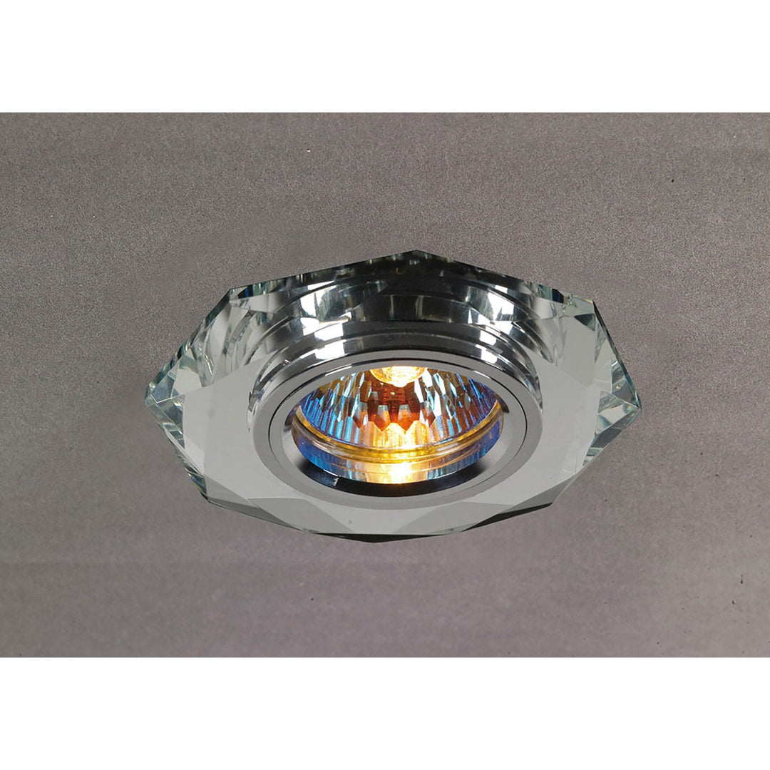 Diyas IL30814CH Crystal Downlight Octagonal Rim Only Clear Cut Out: 62mm (S)